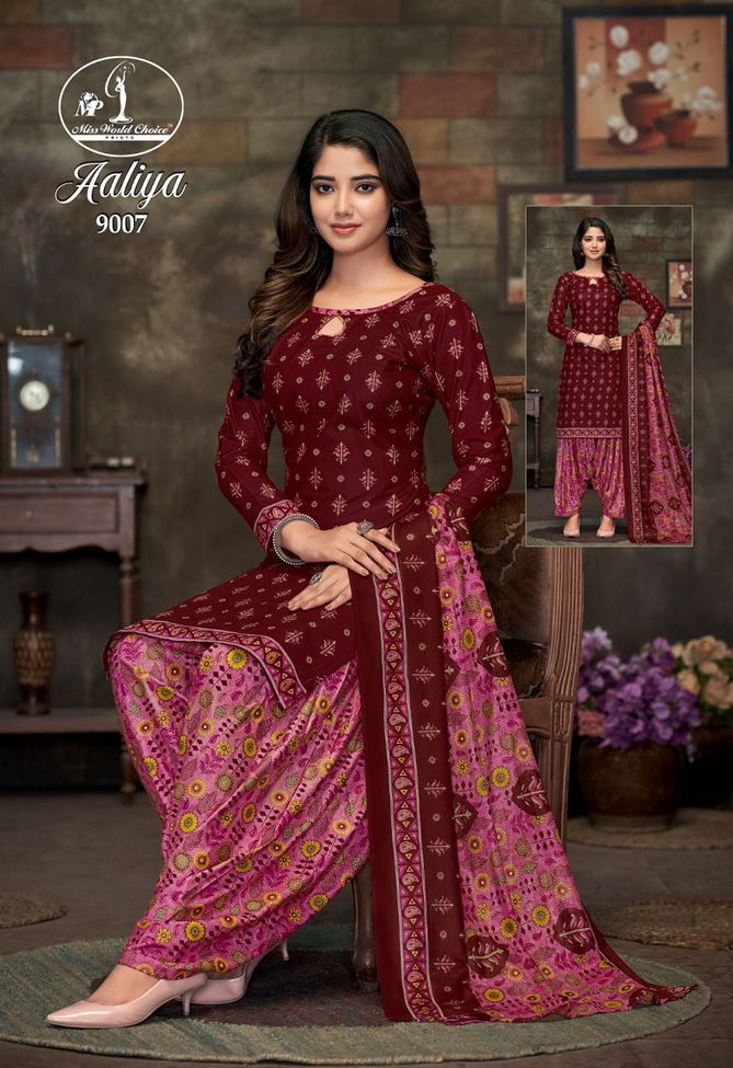 Aaliya Vol 9 By Miss World Daily Wear Cotton Dress Material Wholesale Online
